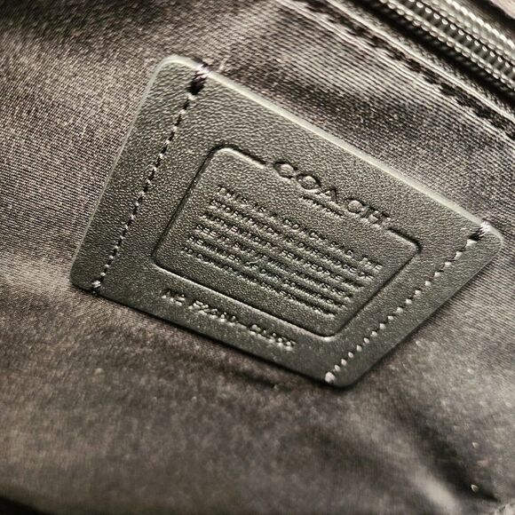 NWT Coach CL955 Men’s Hudson Backpack Gunmetal/Denim Suede - Picture 6 of 7